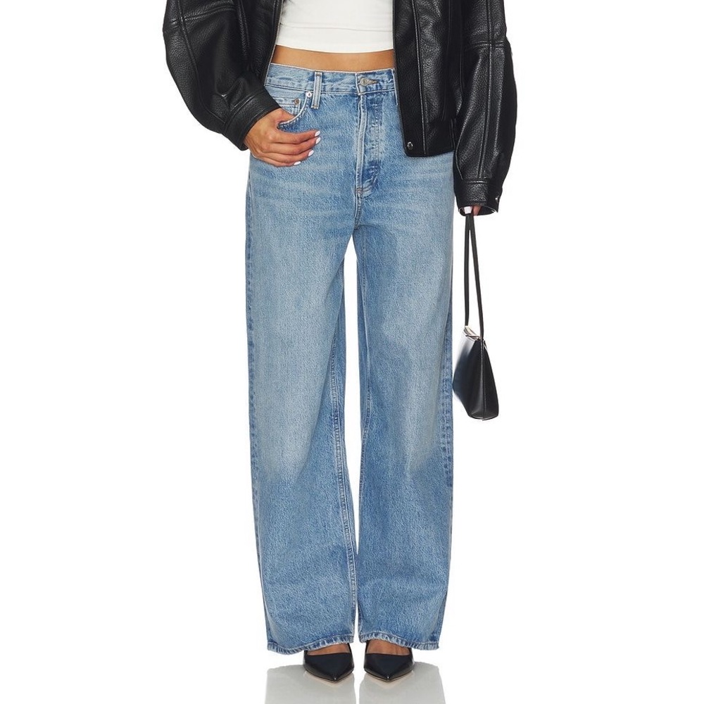 Agolde Low Rise Baggy in Libertine